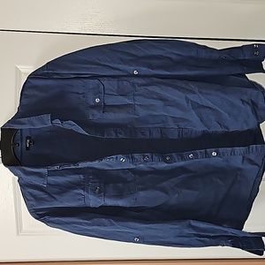 Apt.9 Blue Long Sleeve Button Down Shirt XL